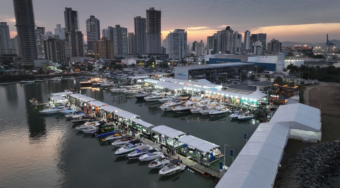 Vista da marina de Itajaí